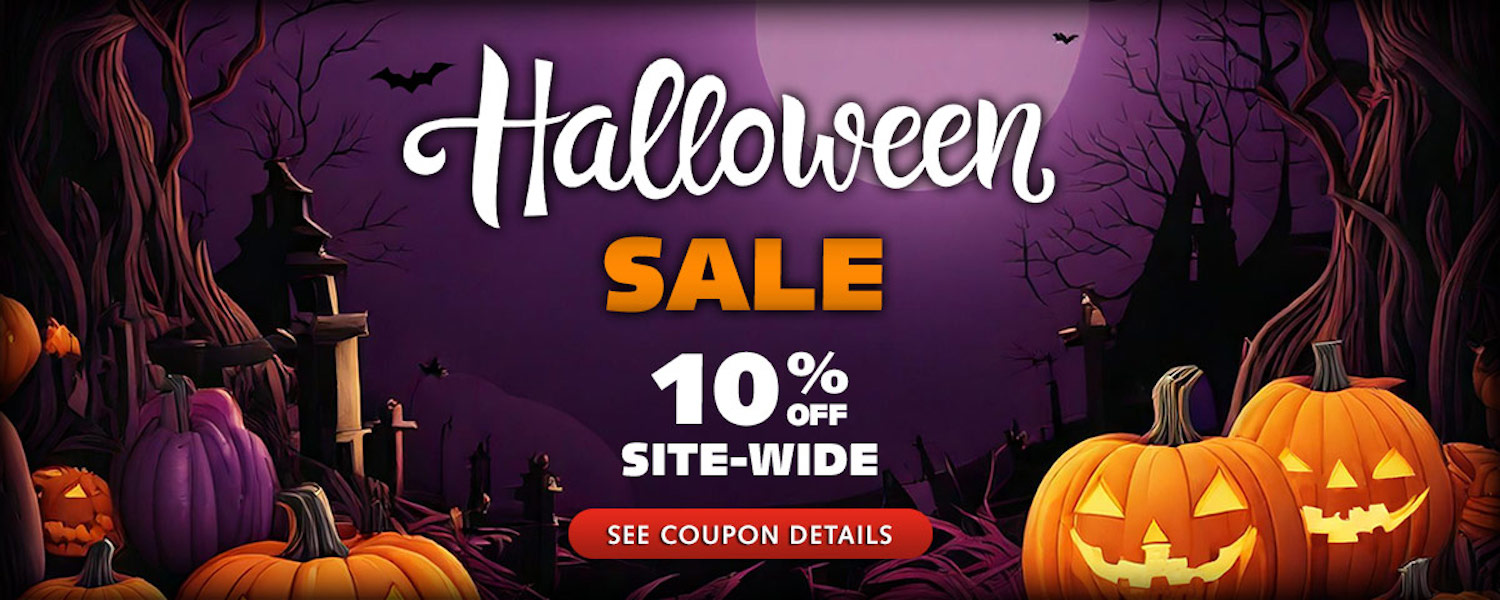 Halloween Special Sale - 10% Off + Free Shipping