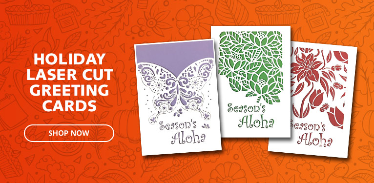 Laser Cut Holiday Greeting Cards