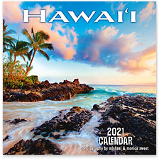 Hawaiian Calendars 2021 - Deluxe Wall Hawaii Calendars - Island Art Store