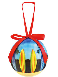 Starting Line Up - Hawaiian Boxed Ball Christmas Ornaments