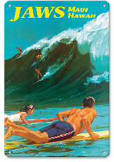 Jaws - Peahi, Maui, Hawaii - Big Wave Surfing - Metal Sign Art